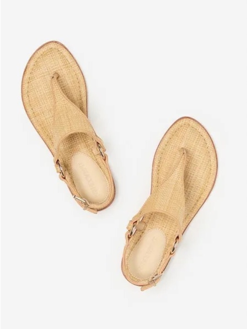 J. McLaughlin Nolita Woven Sandals in Beige Thong 9